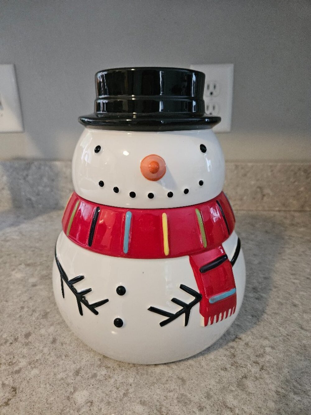 St. Nicholas Square Snowman Cookie Jar